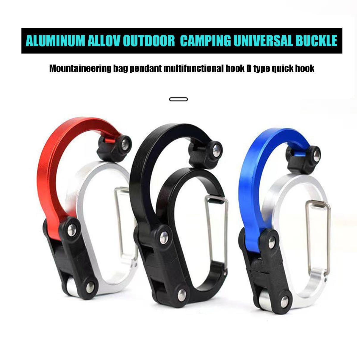 Fishing Equipment And Gear - Mosquetón con Gancho Giratorio Tipo D,