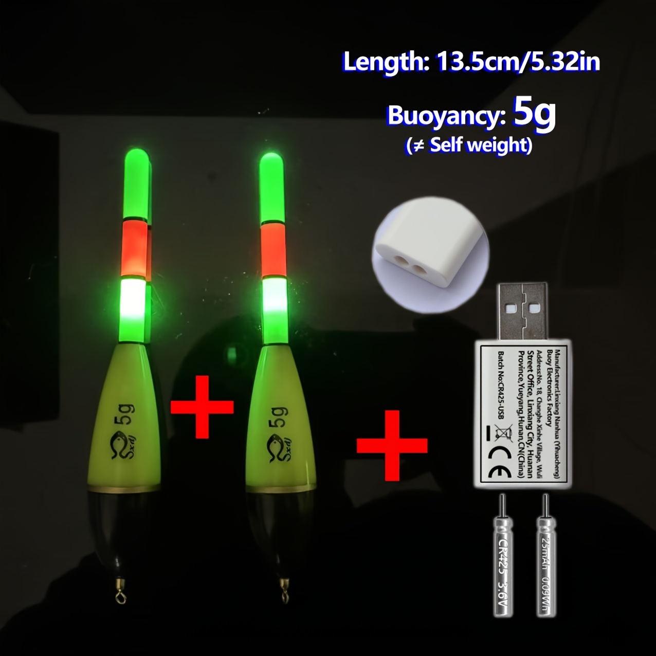 Nuevo Set de 2 Flotadores Elec - Fishing Equipment And Gear reseña y precio